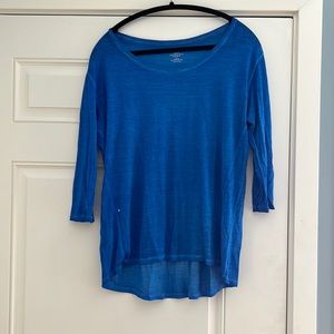 Beautiful blue Majestic silk t-shirt